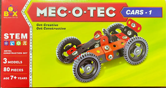 Puvis - MEC-O-TEC Cars -1 Metal Construction Toy, Building Blocks, Educational Toys for 7+ yrs Boys and Girls, Multicolor