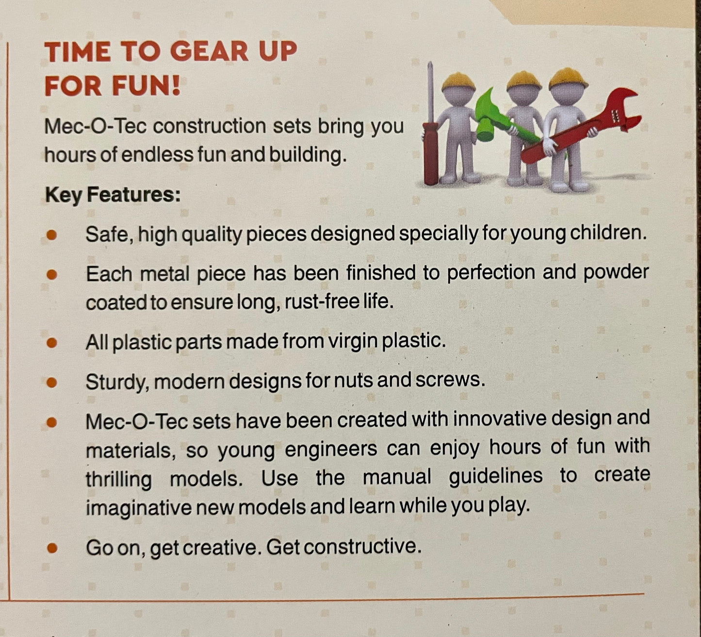 Puvis - MEC-O-TEC Just Cranes Metal Construction Toy, Building Blocks, Educational Toys for 3+ yrs Boys and Girls, Multicolor