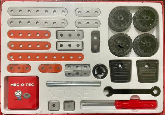 Puvis - MEC-O-TEC NEO-111 Metal Construction Toy, Building Blocks, Educational Toys for 3+ yrs Boys and Girls, Multicolor