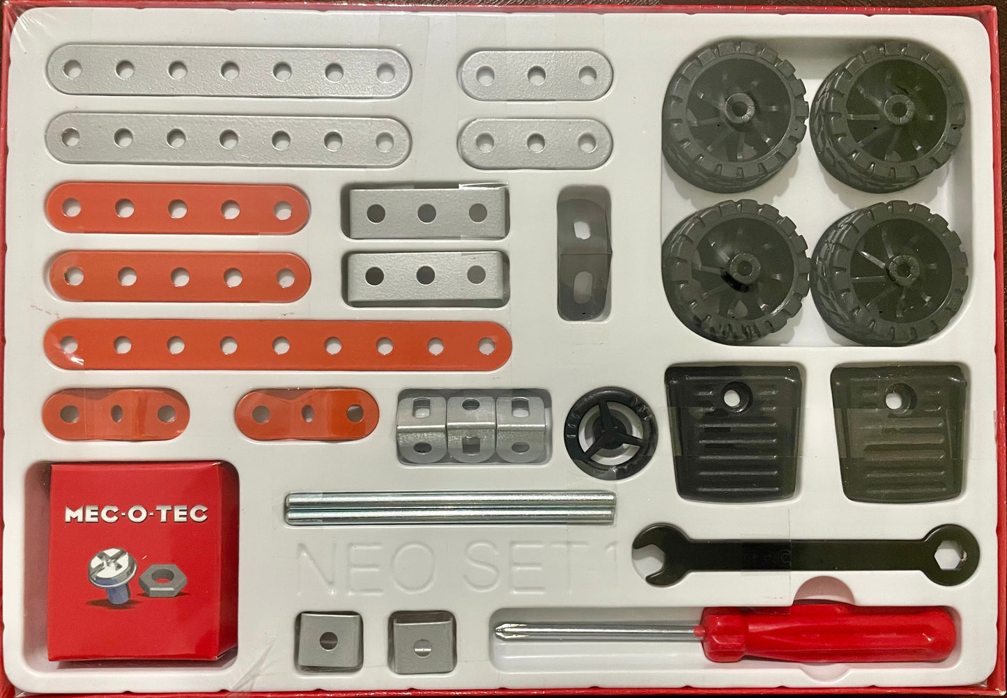Puvis - MEC-O-TEC NEO-111 Metal Construction Toy, Building Blocks, Educational Toys for 3+ yrs Boys and Girls, Multicolor