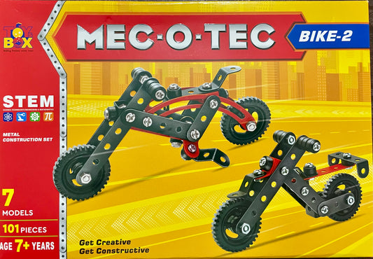 Puvis - MEC-O-TEC Bike 2 Metal Construction Toy, Building Blocks, Educational Toys for 7+ yrs Boys and Girls, Multicolor