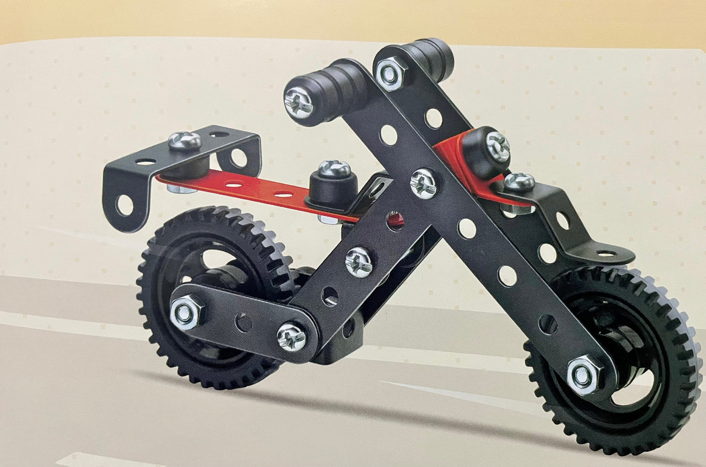 Puvis - MEC-O-TEC Bike 2 Metal Construction Toy, Building Blocks, Educational Toys for 7+ yrs Boys and Girls, Multicolor