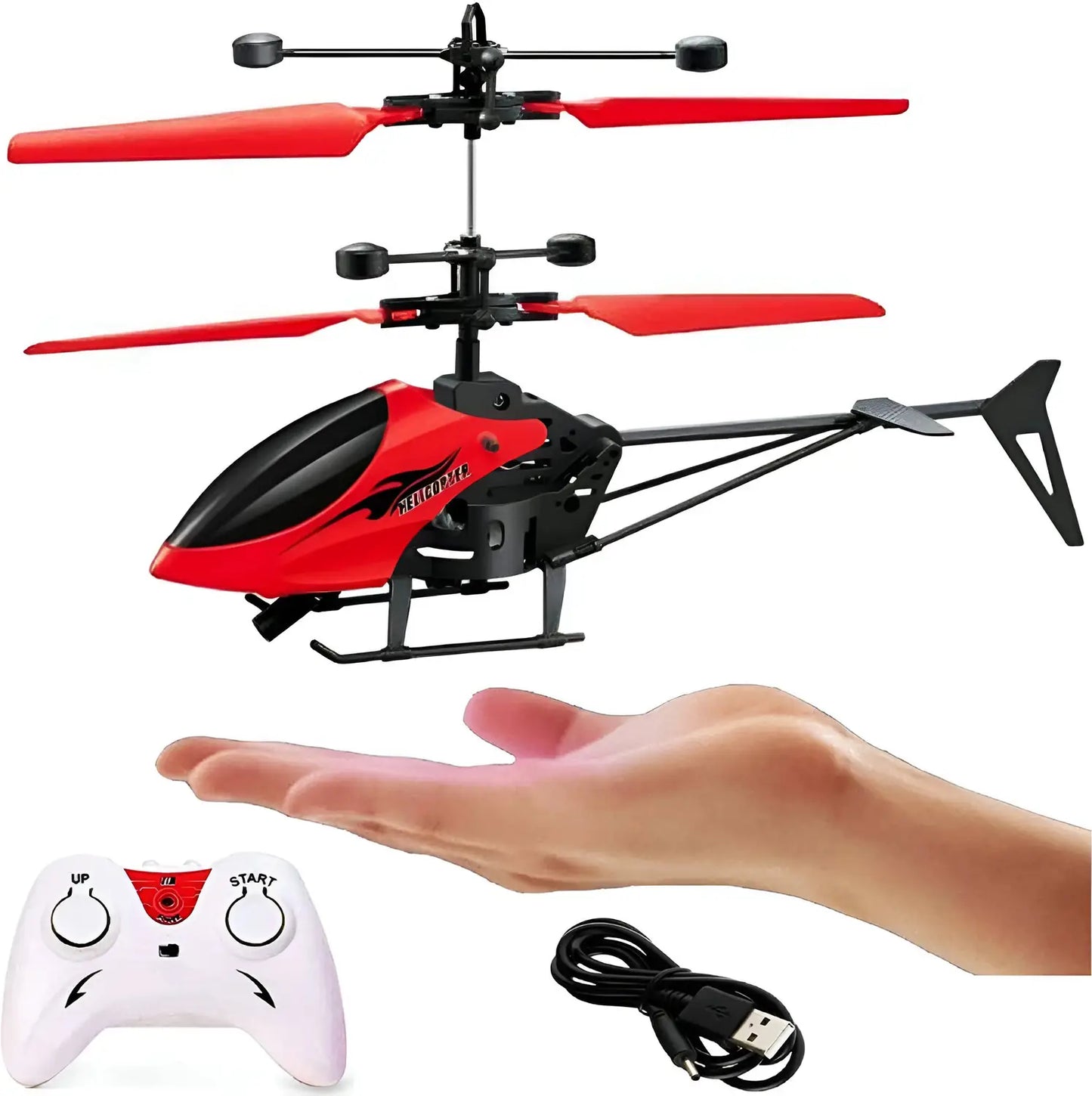 EXCEEL Induction Flight PS-1802R -Remote Control Helicopter Toy for Kids -- Color As Per Stock
